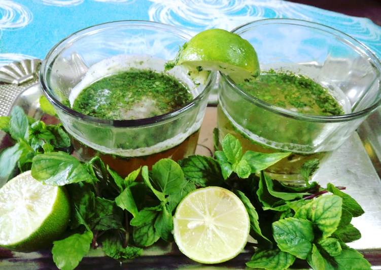 Traditional drink mint Jal jeera