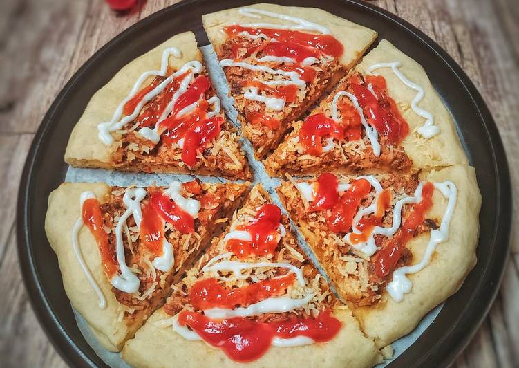 Cara Gampang Membuat Pizza Topping Bolognese Kulit Pisang, Lezat Sekali