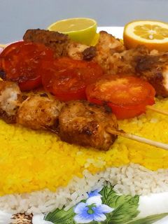 عکسی از دستور جوجه کباب تابه ای با سس مخصوص بندری😋