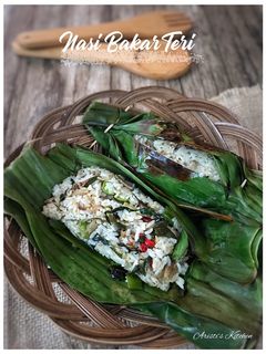 Foto resep Nasi Bakar Teri (Dari Nasi Sisa)