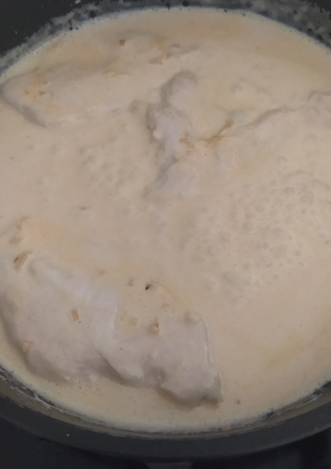 Una foto de Pechuga de pollo en salsa