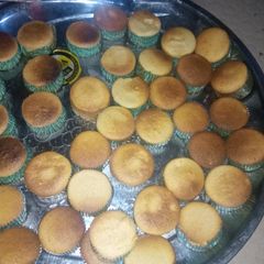 Simple vanilla plain cupcakes A picture of Simple vanilla plain cupcakes.
