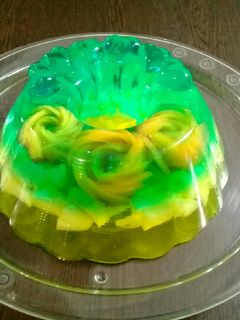 عکسی از دستور دسر ژله و میوه