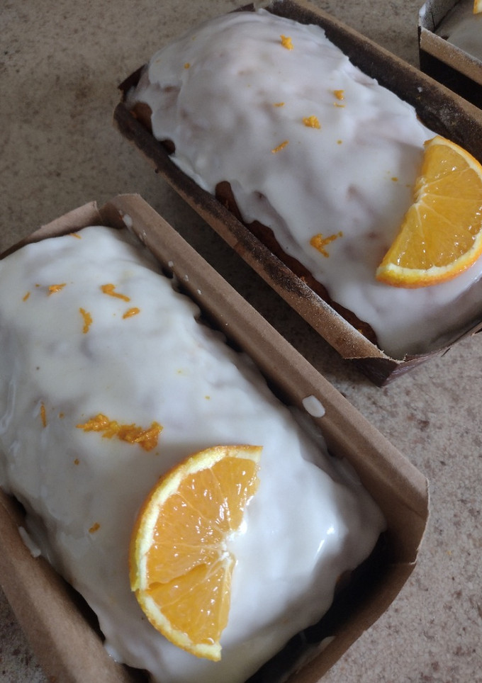 Una foto de Budín de naranja esponjoso esponjoso