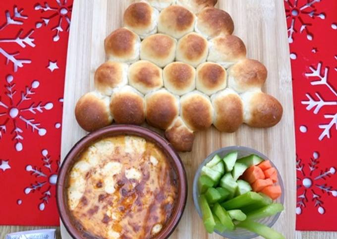 Christmas tree bread