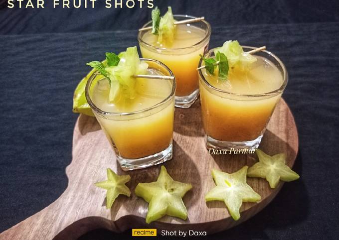 Star Fruit Shots Recipe by Daxa Parmar Cookpad