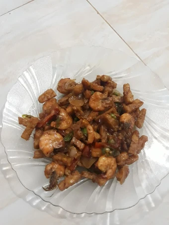 Langkah Gampang Membikin Resep Tumis udang tempe pedas manis yang Lezat Sekali Anti Ribet, Uenak Banget