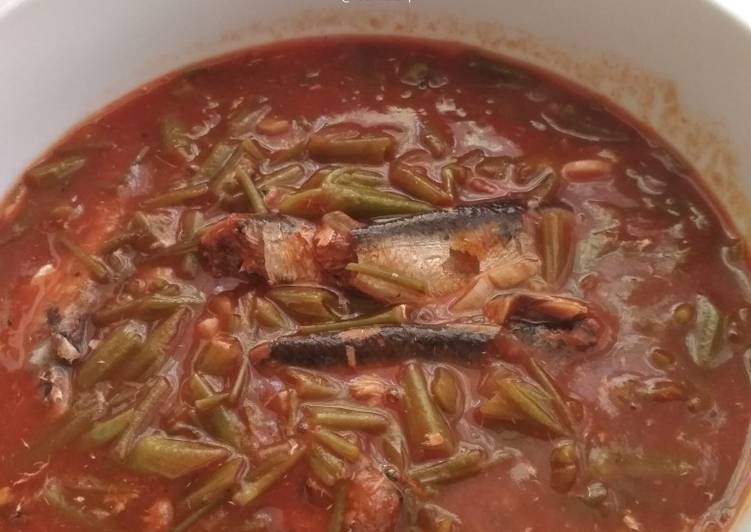 Resep Tumis Batang Kangkung Sarden dengan Saus Tomat yang lezat dan Mudah Dibuat