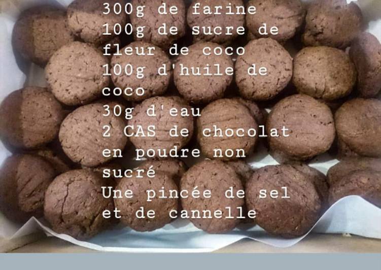 Sablés vegan choco-coco