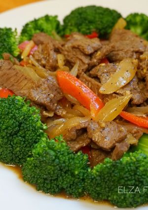 Foto resep Brokoli Cah Sapi