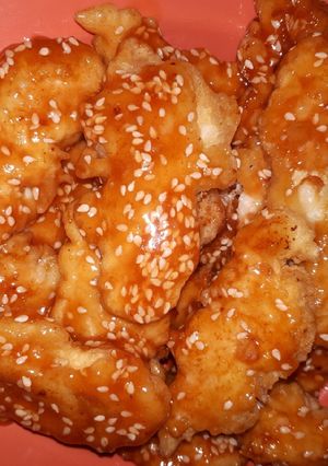 Szezámmagos mézes csirkemell🍴 recept fotója