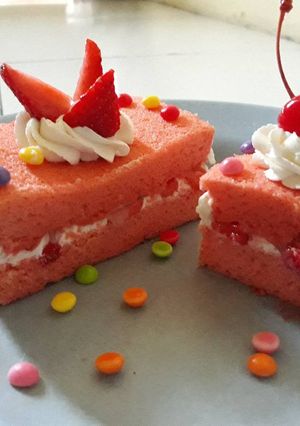 Foto resep Bolu strawbery lembut