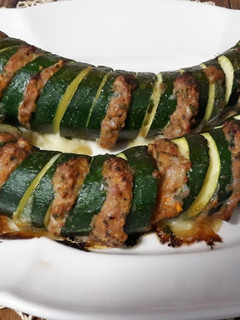 Una foto de Calabacines Hasselback