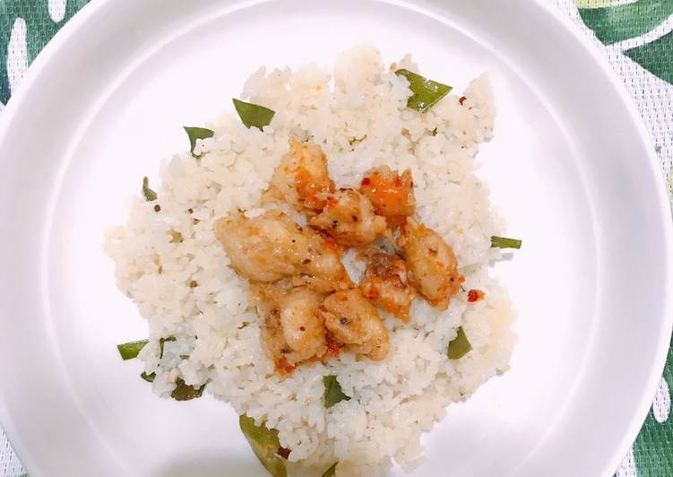 Nasi daun jeruk sederhana