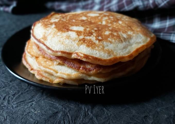 Fluffy Curd Pancakes Recipe by PV Iyer - Cookpad