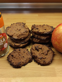 Una foto de Galletas proteicas de manzana, canela y avena