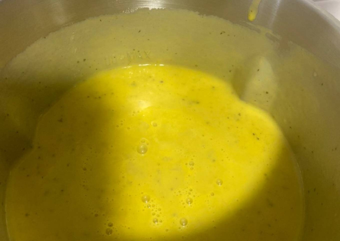 Crema calabacín y zanahorias en mambo