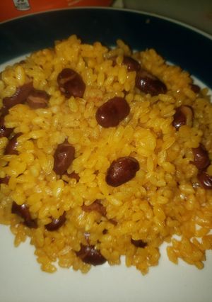 Una foto de Arroz guisado con habichuelas rojas