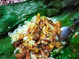 Nasi bakar + tongkol suwir