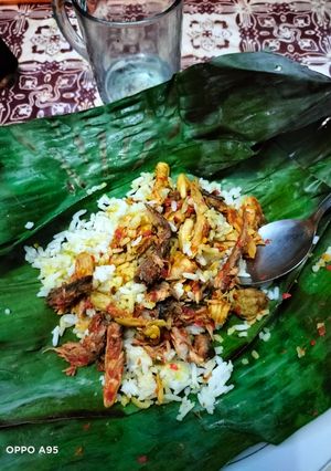 Foto resep Nasi bakar + tongkol suwir