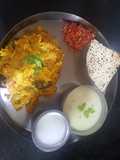 Ringna vatana bateta ni khichdi and kadhi