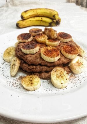 Foto de Waffles Integrais de Banana e Chocolate