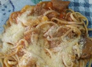 Una foto de Guiso de fideo cinta o tallarín-súper fácil-