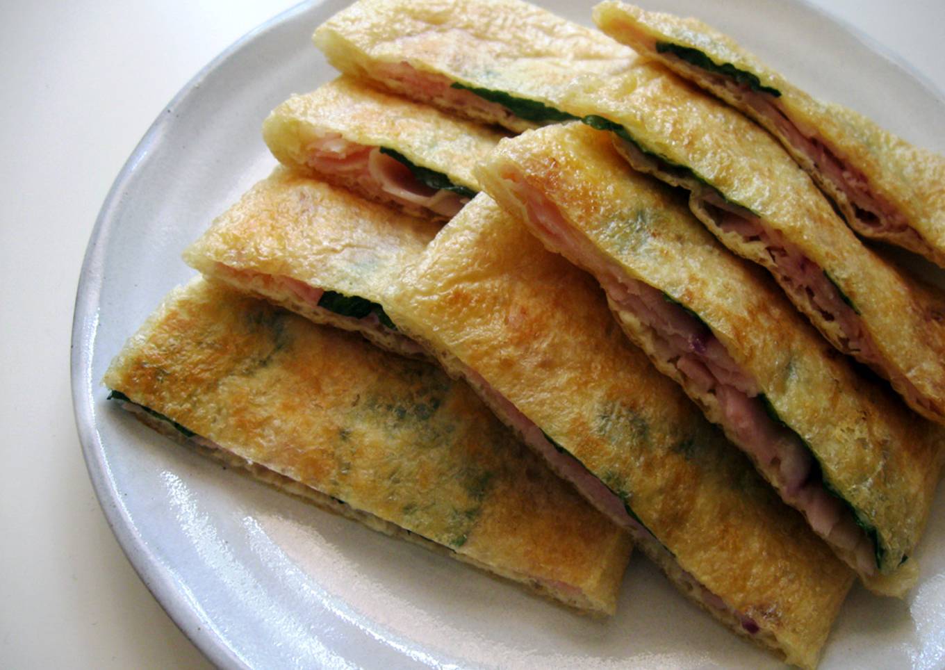 Crispy Abura-age with Ham & Cheese