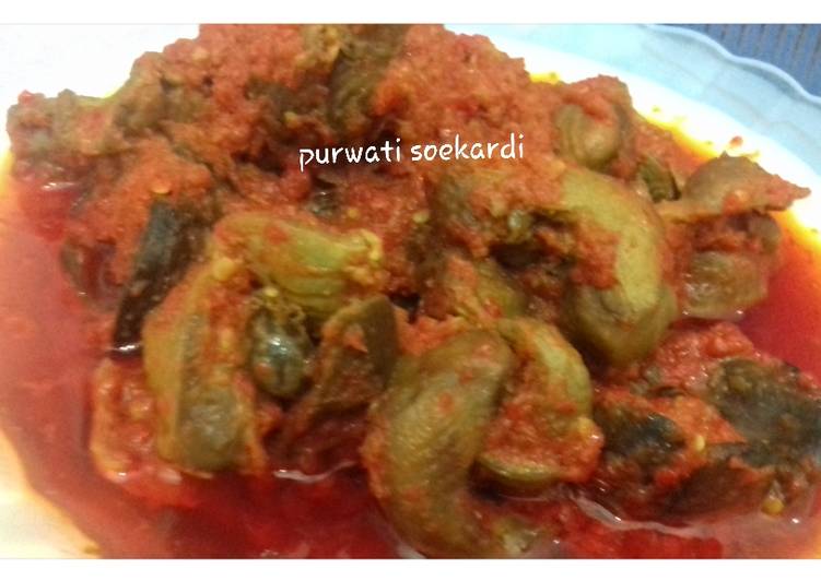 Resep masakan Sambal balado rempela &amp; hati. | Bahan Membuat Sambal balado rempela &amp; hati. Yang Menggugah Selera