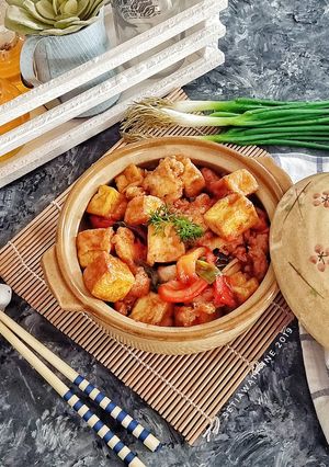 Foto resep Stir Fry Chicken Tofu