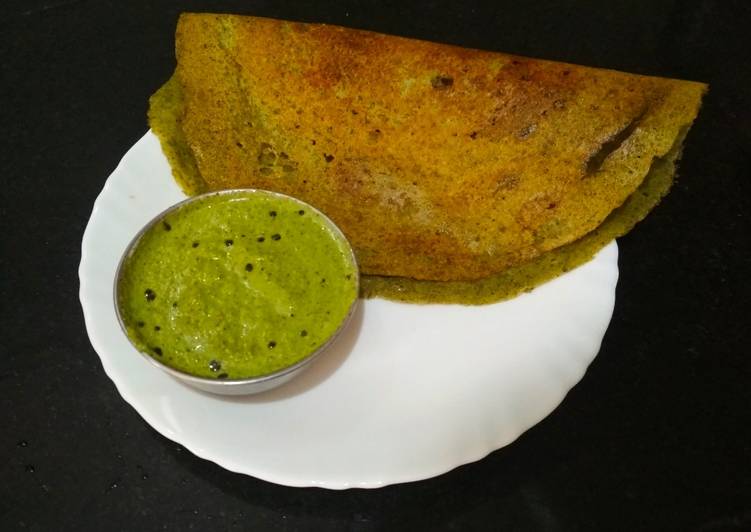 Simple Way to Prepare Ultimate Sprouted Moong Dosa