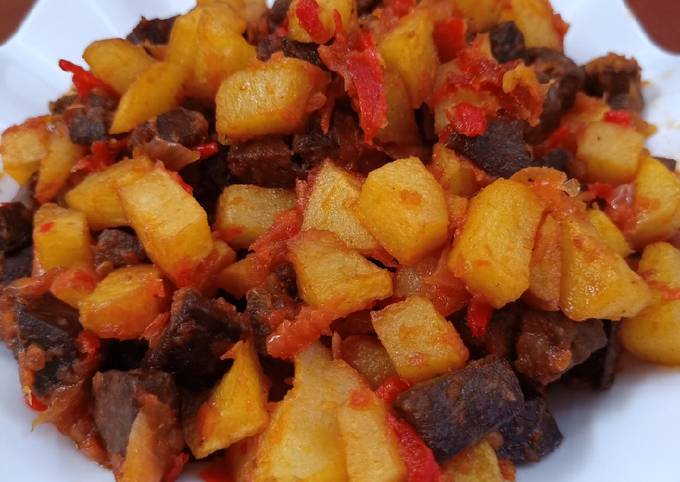 Langkah Mudah untuk Menyiapkan Sambal goreng hati sapi, Lezat