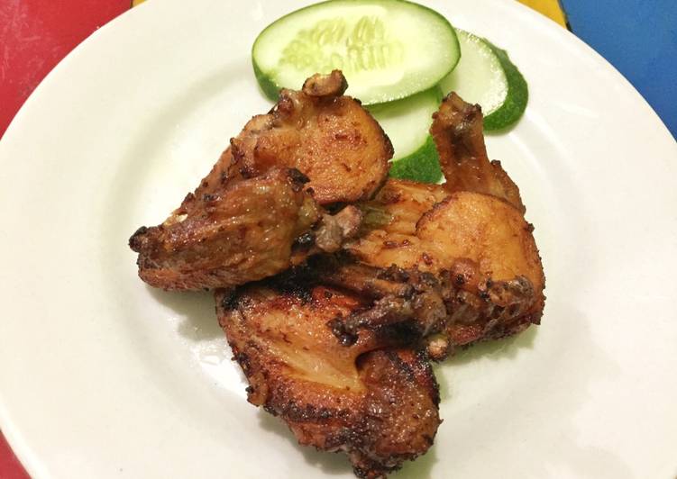 Proses meracik Sayap Ayam Saos Tiram Madu yang praktis