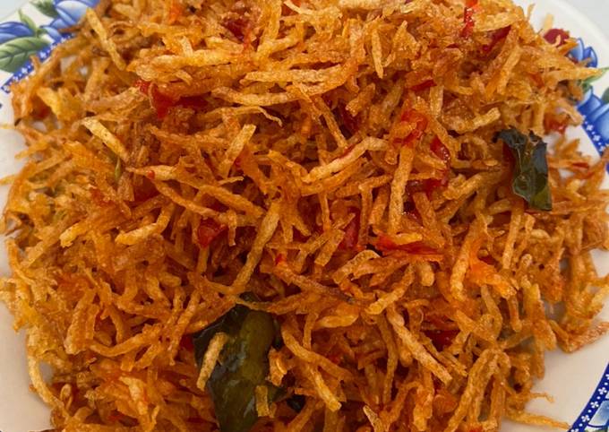 Standar Resep praktis bikin Kering Kentang atau Kentang Mustofa dijamin menggugah selera