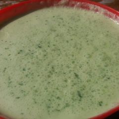 Coriander raita A picture of Coriander raita.