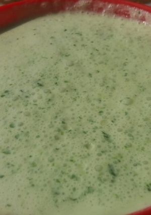 A picture of Coriander raita.