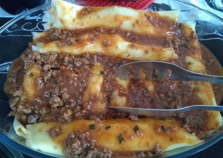 Panqueca de Carne Moída Low Carb