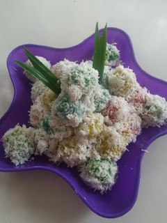 Foto resep Klepon ubi jalar pelangi