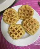 Bánh waffle (phiên bản bánh mì trứng muối nhân ruốc)
