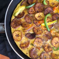 A picture of Plaintain and egg frittata.