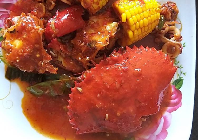 Cara Memasak Cepat Kepiting cumi saus rahasia Ala Rumahan