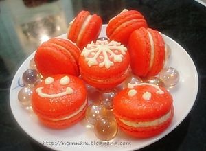 รูปของ Raspberry Macarons