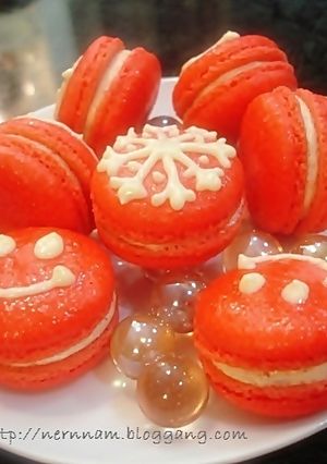 รูปของ Raspberry Macarons
