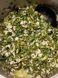Lemony Spinach Rice with Ouzo