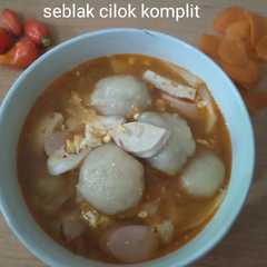 Seblak cilok komplit-レシピのメイン写真