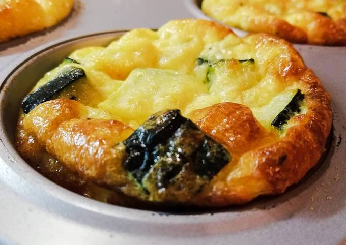 Muffin di frittata con zucchine