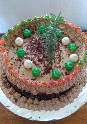 A picture of Chocolate sponge # mums recipe.