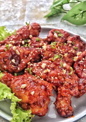Foto resep Dakgangjeong Enak dan Mudah, the best ever Korean Fried Chicken
