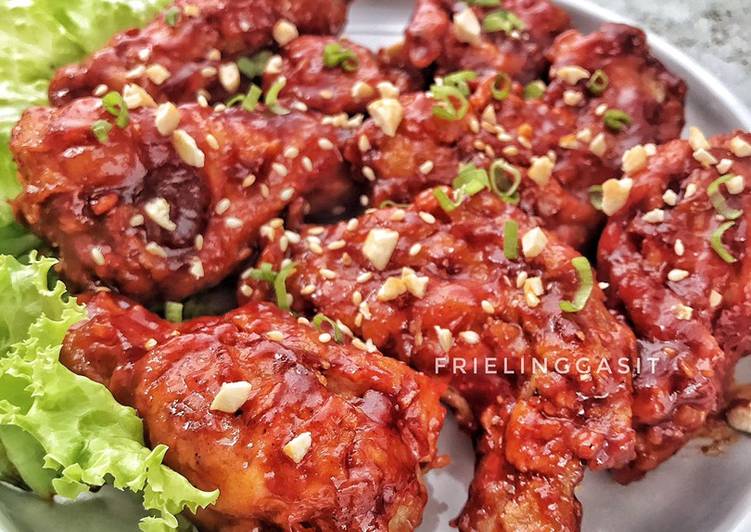 Langkah Mudah untuk Menyiapkan Dakgangjeong Enak dan Mudah, the best ever Korean Fried Chicken, Bikin Ngiler