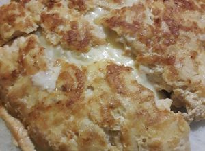 Foto di Frittata di petto di pollo con formaggio filante